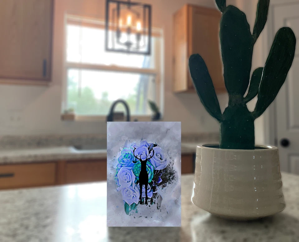 Tarjeta de felicitación hecha a mano feliz día de San Valentín inspirada en un mago mágico siempre y mágico Foto 2 de 4