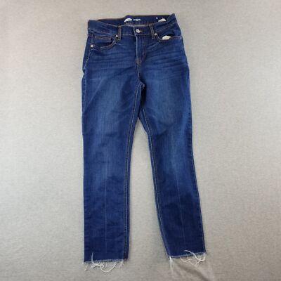 Old Navy Jeans Women's Sz 4 Perfect Straight Ankle Dark Wash Normcore Stylish
