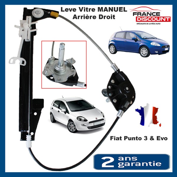 Mechanismus Fensterheber Manuell Hinten Rechts Passagier FüR Fiat Grande Punto-image