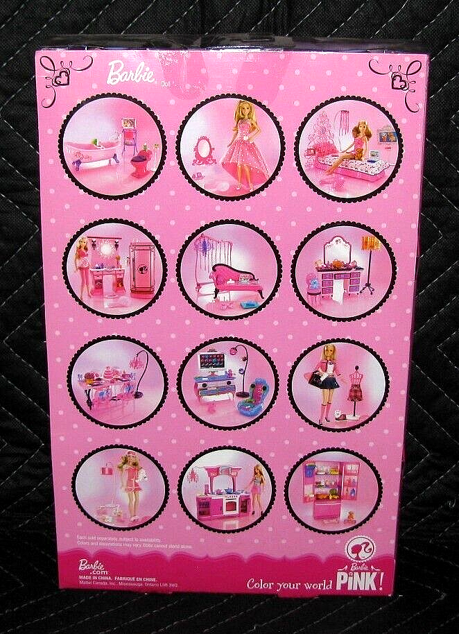 Mattel Barbie Color Your World Pink Time for Pinkaccino & Shopping 2008 ...