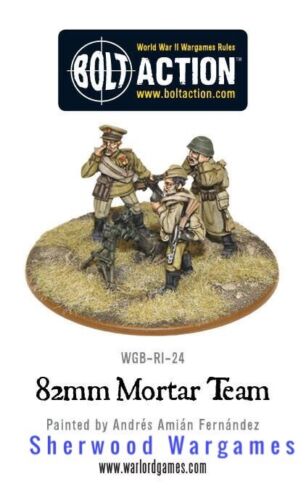 🌳28mm Warlord Games Soviet 82mm Mortar Team Bolt Action WWII BNIB - Picture 1 of 2