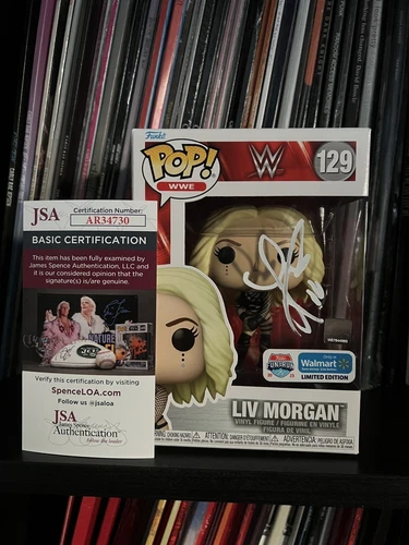 WWE Liv Morgan Signed Walmart Exclusive Funko POP! #129 Autograph - JSA COA