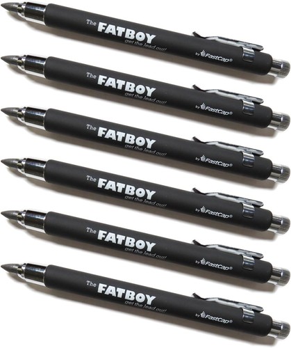 Versatile Mechanical Pencil with Built-in Eraser - 6-Piece Set for Professionals