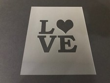 Valentines 5 Stencil 10mm or 7mm Thick, Heart, Love, Cupid, Candy, Airbrushing
