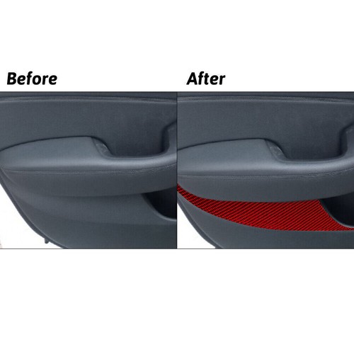 2Pcs Red Carbon Fiber Front Door Door Panel Cover Trim For KIA Cadenza 2014-2016 - Picture 11 of 16