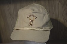 Vintage Citronlle C CRope Front Trucker Cap Hat Adjustable Deer Leather Strap