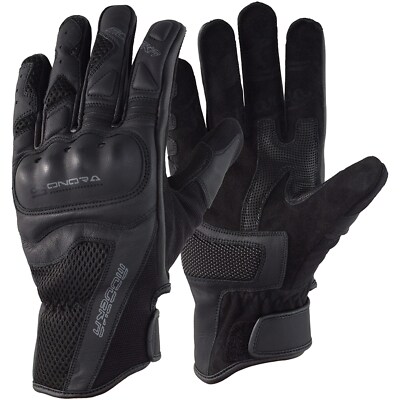 Motorcycle Gloves 12 - Modeka Sonora Summer Leather - Black