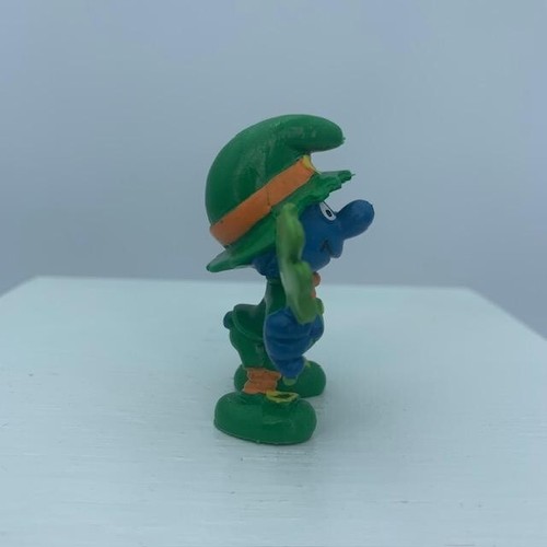 Trébol trébol duende de buena suerte de los Pitufos 20176 figura pitufo de colección San Patricio - Imagen 4 de 5