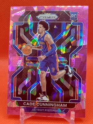 2021-22 Panini Prizm Cade Cunningham Pink Ice #282 Detroit Pistons 
