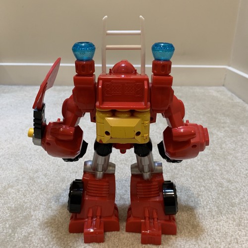 Transformers Rescue Bots Heatwave Fire Bot 10" Toy Figure Talks Playskool Heroes - Picture 3 of 12