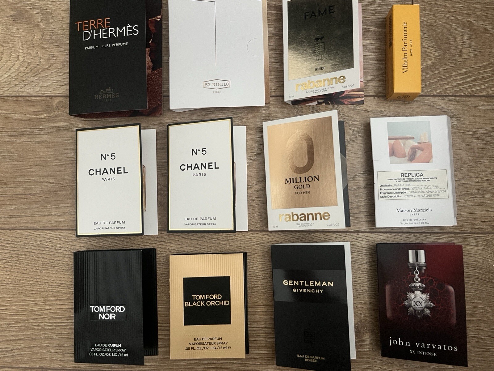 Luxury Perfume Sample Vials Lot of 12 Chanel Tom Ford Ex Nihilo Hermes