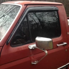 AVS Smoke 3M Stick-On Rain Guard Vent Visors for 1980-96 Ford F150 F250 Bronco