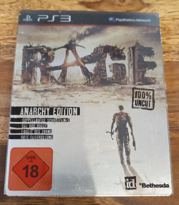 Rage-Steelbook Anarchy Edition (Sony PlayStation 3) mit Anleitung und OVP