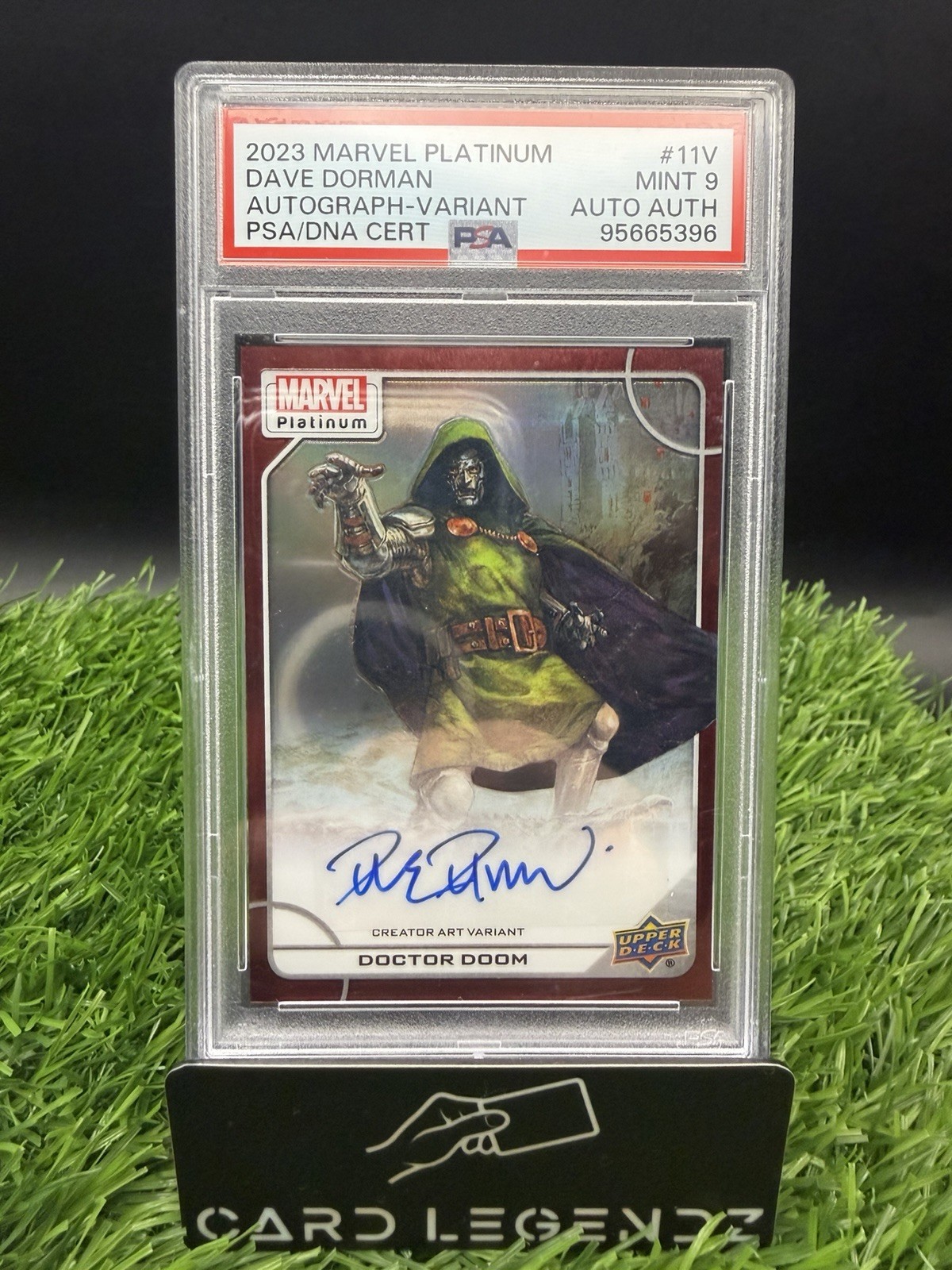 Doctor Doom 2023 Marvel Platinum Dave Dorman Auto Variant Cover PSA 9