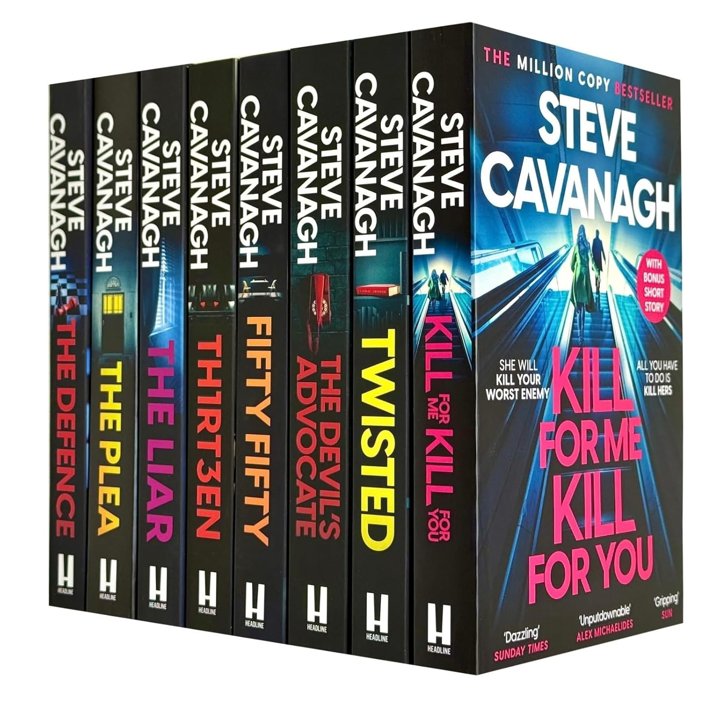 Eddie Flynn Series 8 Books Collection Set by Steve Cavanagh Twisted, Thirteen