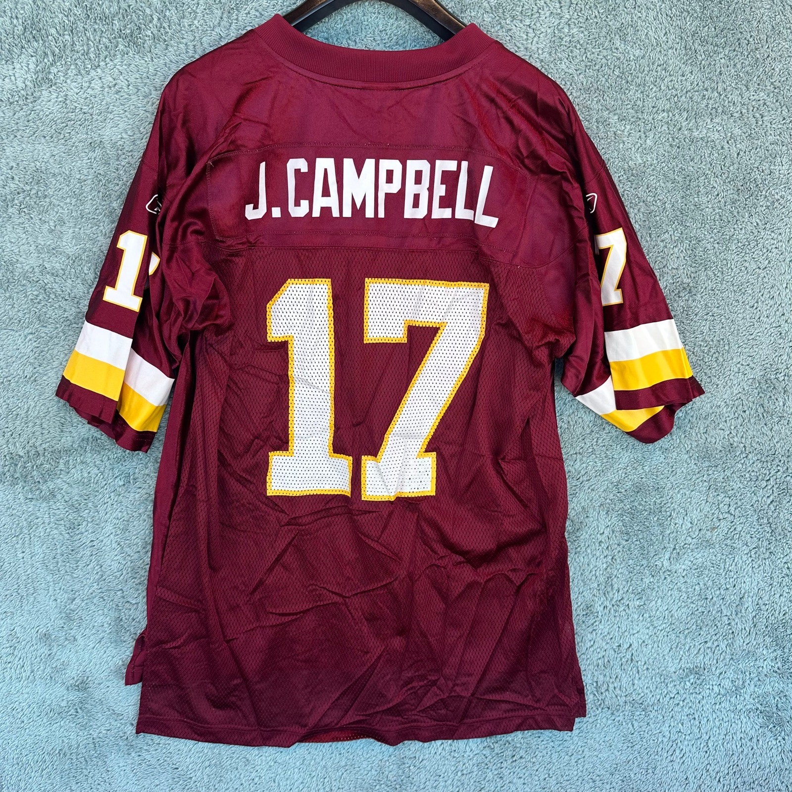 Reebok Washington Redskins Jason Campbell NFL Football Jersey 17 Burgundy Men L thumbnail 2