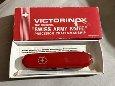Vintage Victorinox The Original Swiss Army Multi Tool Knife With Box & Papers