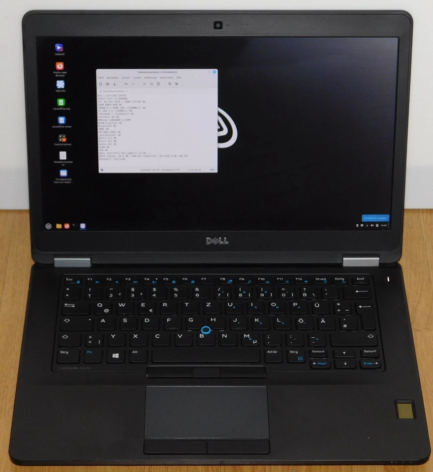 14" Dell Latitude E5470 Notebook Laptop Intel Core i5 16GB 256GB SSD Linux Mint - Bild 2 von 4