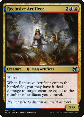 Reclusive Artificer #51 (LP) Elves vs Inventors DDU Magic MTG