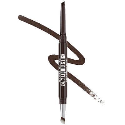 24/7 Liquid Stick Retractable Waterproof Eyeliner + Brush, Brown Noise, New