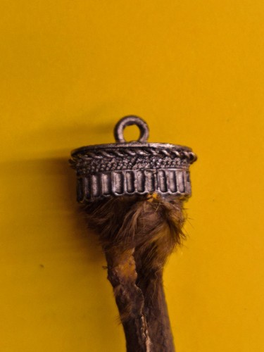 Antiker Charivari Anhänger Vogel kralle TRACHTENSCHMUCK, Jagd,Claw Bird - Bild 2 von 4