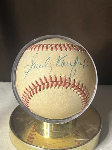 Sandy Koufax Autographed Baseball HOF NO COA