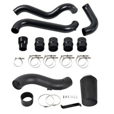 Intercooler Pipe Air Intake Kit Black For 2013-2016 Gmc Chevy 6.6l Lml Duramax Intercooler Pipe Air Intake Kit Black For 2013-2016 Gmc Chevy 6.6l Lml Duramax
