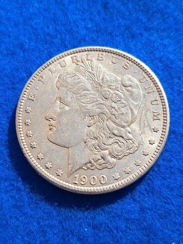 1900 Silver Morgan Dollar.  Very Nice, Luster, AU/MS