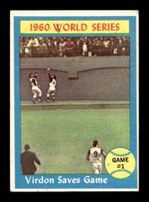 1961 Topps #306 World Series Game 1 Virdon Pirates VG-EX+ *m7