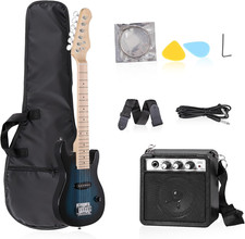 30 Inch Kids Electric Guitar, Complete Beginner Kits with 5W Amplifier, Picks, G