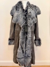 NEU mit Etikett Madeleine Lammfellmantel Damen grau 40