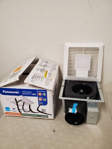 *READ DESC* Panasonic Whisper Mighty LED 70-90 CFM Bathroom Exhaust Fan RG-M79LA