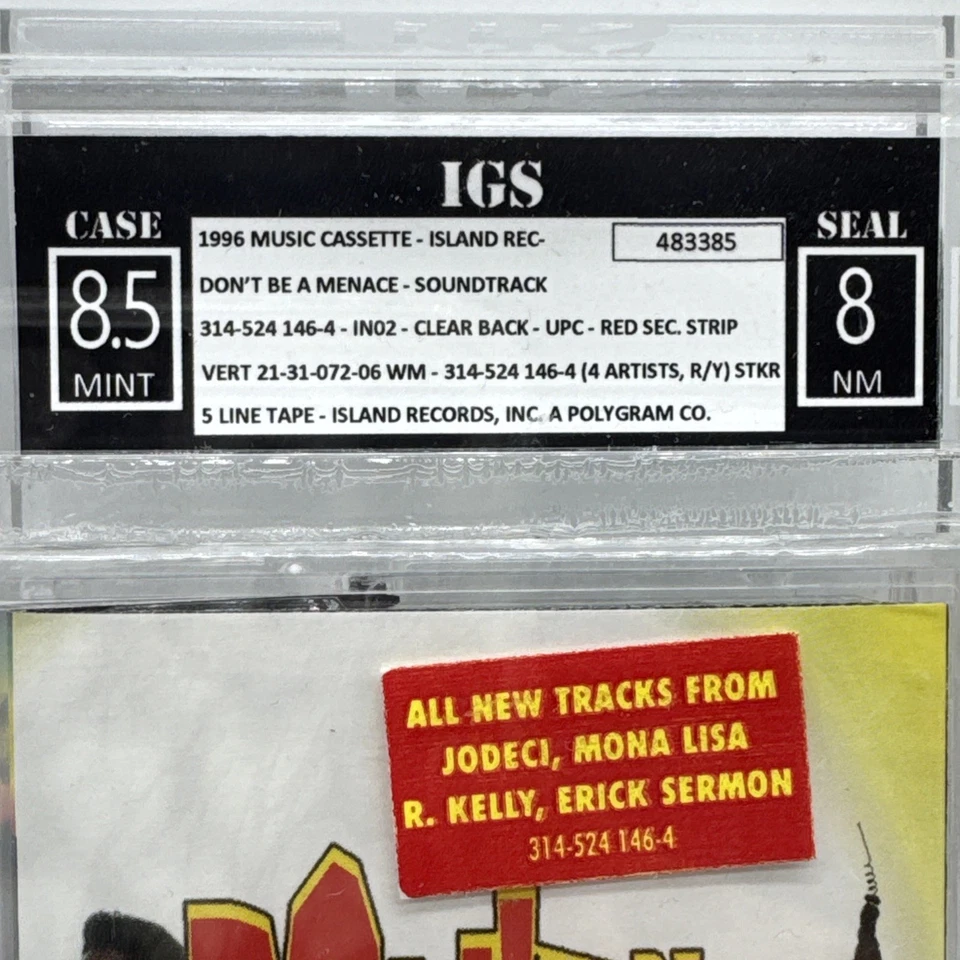 Don't Be A Menace South Central Movie Cassette Tape  Hip-hop Sealed IGS 8.5 / 8 - Image 2 of 4
