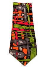 Vintage Abstract Psychedelic Tie 60s 70s 4.5" Wide Abstract Hippy Mod Funky