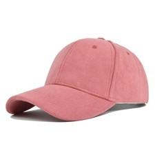 Baseball cap-suede look leather look unisex baseball cap leather style classy fit