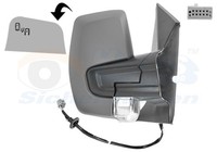 VAN Wezel AußEnspiegel Hagus 1989828 Komplettspiegel Konvex Beheizbar FüR Ford
