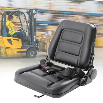 Adjustable Universal Forklift Seat Full Suspension Safety Belt