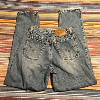 Vintage 1997 Levis 960 Light Wash Loose Fit Straight Leg Jeans Womenswear