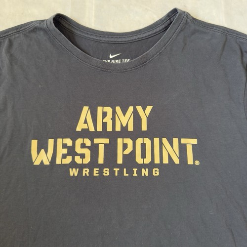 Nike Army West Point Wresting T Shirt Men’s XL Athletic Cut Black Short Sleeve - Picture 4 of 8