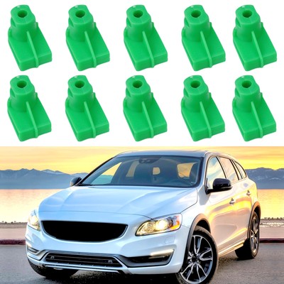 Premium Green Nylon Rear Bumper Trim Fastener Clips for Volvo