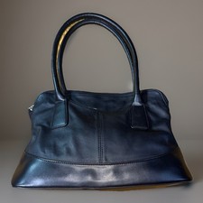 Vintage Black Leather Shoulder Bag