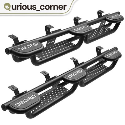 Running Boards for 2020-2026 Jeep Gladiator JT 4 Door Tri-Raised Side Step Bars