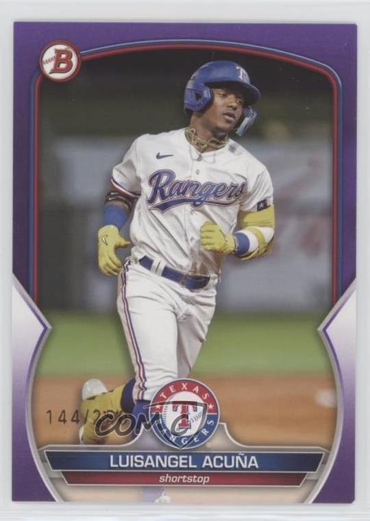 2023 Bowman Prospects Purple 144/250 Luisangel Acuna Acuña #BP-104 0in6
