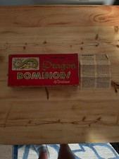 Vintage Dragon Dominoes Double Nine 55 Pieces by Haslam Made in the USA