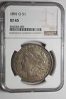 1891 O Morgan Silver Dollar XF45 NGC #009