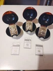 3 lot 1999 Burger King Pokemon Ball 23K Gold Plated Pikachu #25 & Charizard #6