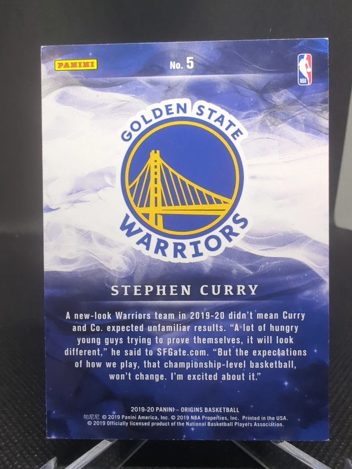 2019 Panini Origins Turquoise #5 Stephen Curry /25 - Image 2 of 2