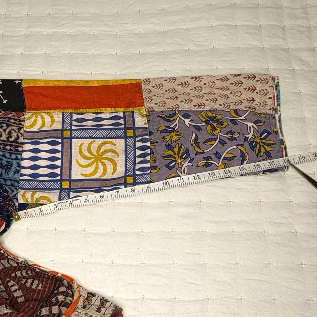 Vintage Sacred Threads Patchwork Cotton Jacket Wo… - image 13