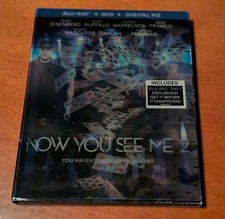 Now You See Me 2 blu-ray Jesse Eisenberg Mark Ruffalo Woody Harrelson Lizzy