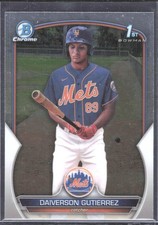 2023 1st Bowman Chrome Daiverson Gutierrez #BCP-154 1st Bowman